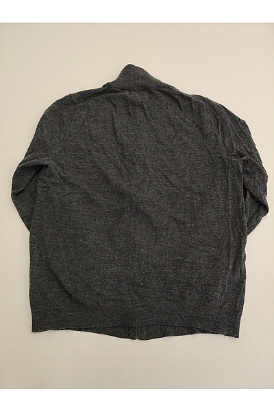 LAWRENCE GREY Pánský šedý vlněný merino svetr na zip se stojáčkem Vel. XL | LAWRENCE GREY | obrázek 4
