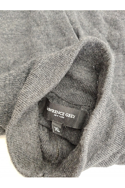 LAWRENCE GREY Pánský šedý vlněný merino svetr na zip se stojáčkem Vel. XL | LAWRENCE GREY | obrázek 6