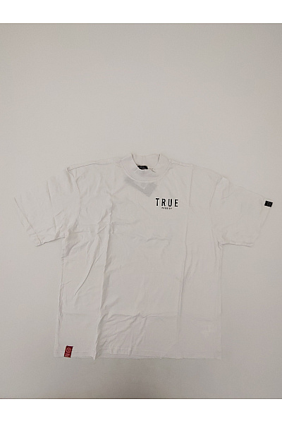 Trueprodigy Bílé bavlněné tričko s krátkým rukávem a nápisem oversize Vel. XL | trueprodigy | obrázek 2