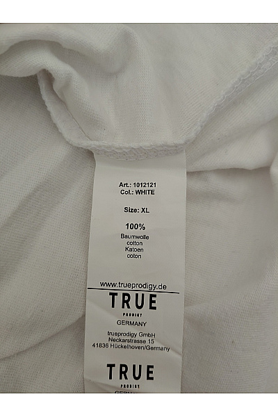 Trueprodigy Bílé bavlněné tričko s krátkým rukávem a nápisem oversize Vel. XL | trueprodigy | obrázek 8