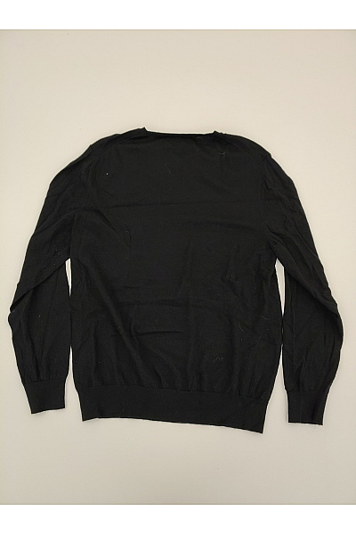 LAWRENCE GREY Pánský černý vlněný pulovr merino basic Vel. 4XL | LAWRENCE GREY | obrázek 6