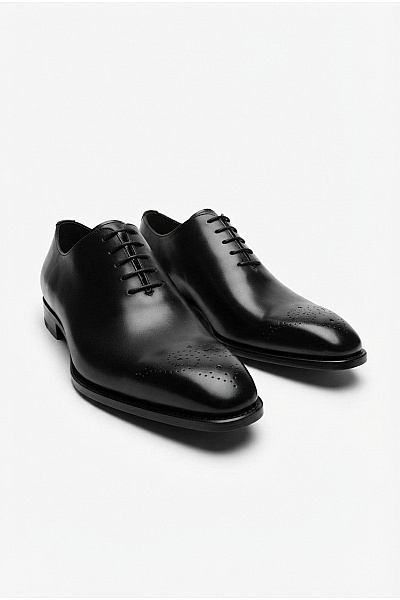 Ortiz & Reed Pánské Kožené Společenské Polobotky šněrovací Elegantní Vel. EU 43