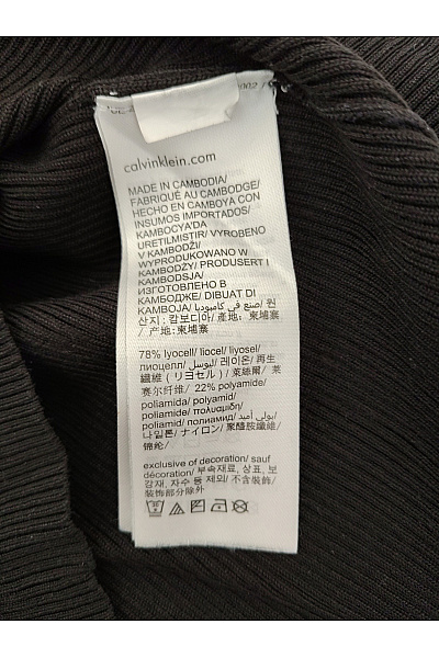 Calvin Klein Černé dámské tričko s dlouhým rukávem a rolákem Velikost L | Calvin Klein | obrázek 7