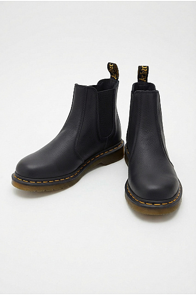 Dr.Martens Černé Kotníkové Chelsea Boty Nazouvací Vycházkové