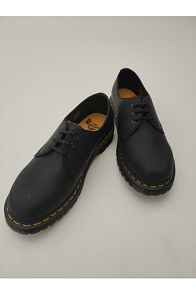 Dr.Martens Černé pánské kožené polobotky šněrovací vycházkové s kulatou špičkou Vel. 41 | Dr.Martens | obrázek 2