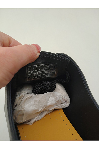 Dr.Martens Černé pánské kožené polobotky šněrovací vycházkové s kulatou špičkou Vel. 41 | Dr.Martens | obrázek 9