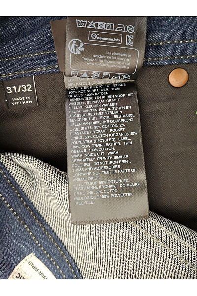 G-Star Pánské modré bavlněné džíny selvedge rovné Vel. W31 L32 | G-Star | obrázek 7