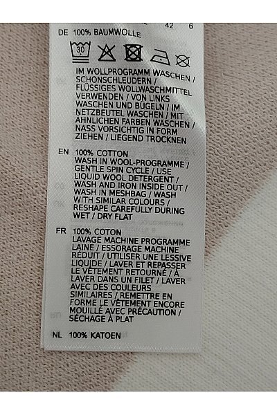 Monari Béžová bavlněná mikina s kapucí a potiskem Velikost EU 36 | monari | obrázek 8