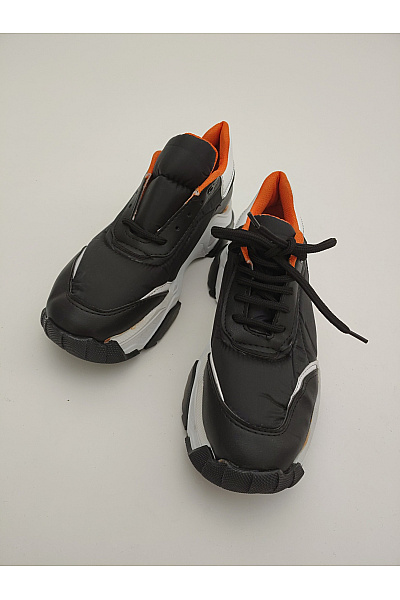 Eden FARO Pánské tenisky SHEIN Black/White/Orange Chunky Sneakers (sx2308111159560111) Černé Velikost EU 40 | eden FARO | obrázek 3