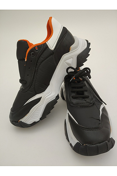 Eden FARO Pánské tenisky SHEIN Black/White/Orange Chunky Sneakers (sx2308111159560111) Černé Velikost EU 40 | eden FARO | obrázek 8