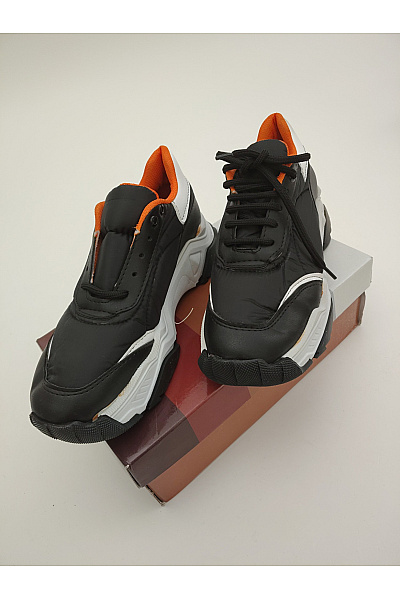 Eden FARO Pánské tenisky SHEIN Black/White/Orange Chunky Sneakers (sx2308111159560111) Černé Velikost EU 40 | eden FARO | obrázek 9