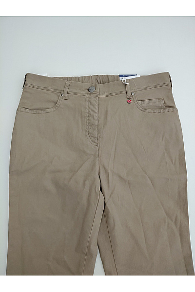 Relaxshoe Bavlněné dámské chino kalhoty khaki Vel. DE 38 | Relaxshoe | obrázek 4