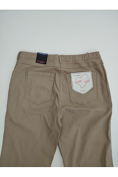 Relaxshoe Bavlněné dámské chino kalhoty khaki Vel. DE 38 | Relaxshoe | obrázek 10