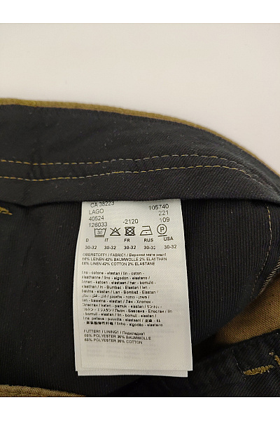 DRYKORN Pánské lněné cargo kalhoty khaki Velikost US 30-32 | DRYKORN | obrázek 8