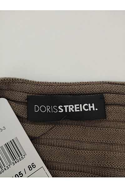 DORISSTREICH Hnědý žebrovaný pulovr se spadlými rameny Vel. DE 40 | DORISSTREICH | obrázek 4