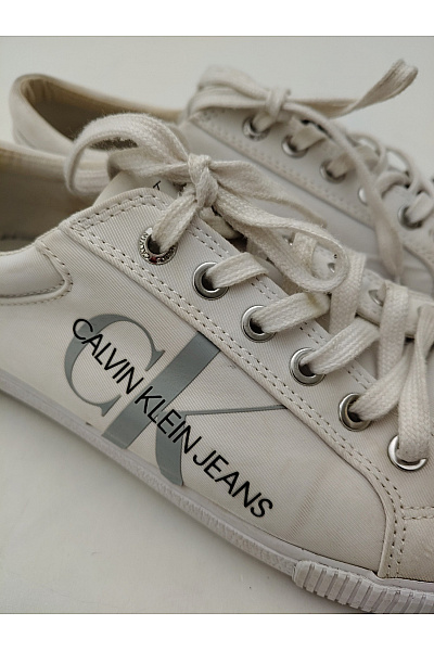 Calvin Klein Pánské tenisky Jeans Vulc Lace Up Bílé Velikost 40 | Calvin Klein | obrázek 7