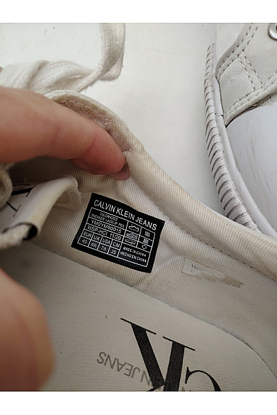 Calvin Klein Pánské tenisky Jeans Vulc Lace Up Bílé Velikost 40 | Calvin Klein | obrázek 12
