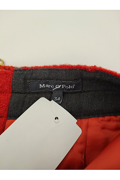 Marc O´Polo Červená vlněná mini sukně s kapsami Vel. EU 34 | Marc O´Polo | obrázek 8