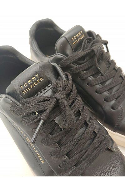 TOMMY HILFIGER tenisky Essential Leather Sneaker Černé Velikost EU 38 | TOMMY HILFIGER | obrázek 6