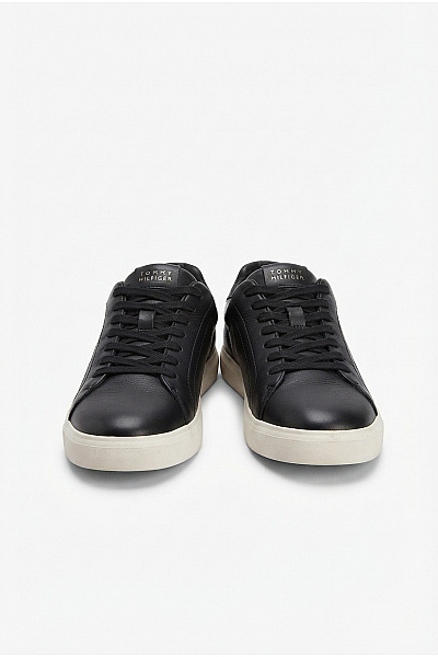 TOMMY HILFIGER Tenisky Essential Leather Sneaker Černé Velikost EU 38