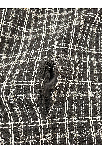 BRAVE SOUL Černobílé tvídové dvouřadé sako elegantní business Vel. EU 44 | BRAVE SOUL | obrázek 10