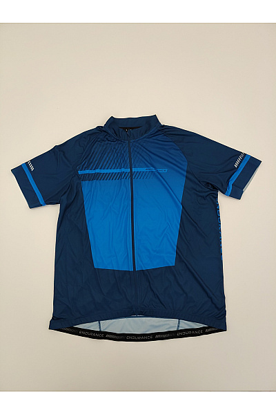 ENDURANCE Modré pánské cyklistické tričko se zipem a krátkým rukávem Vel. 3XL | ENDURANCE | obrázek 2