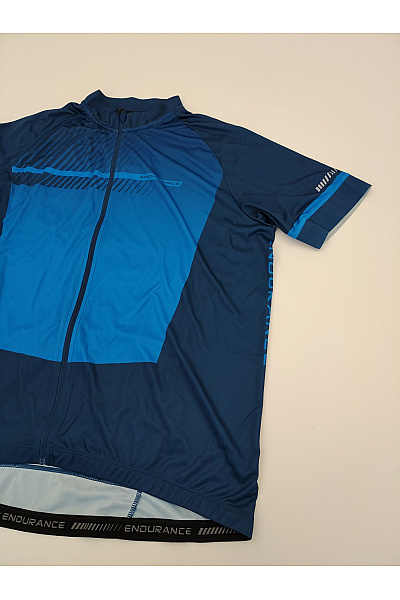 ENDURANCE Modré pánské cyklistické tričko se zipem a krátkým rukávem Vel. 3XL | ENDURANCE | obrázek 3