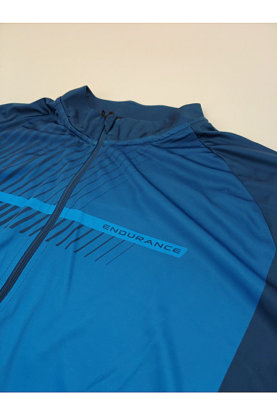ENDURANCE Modré pánské cyklistické tričko se zipem a krátkým rukávem Vel. 3XL | ENDURANCE | obrázek 4