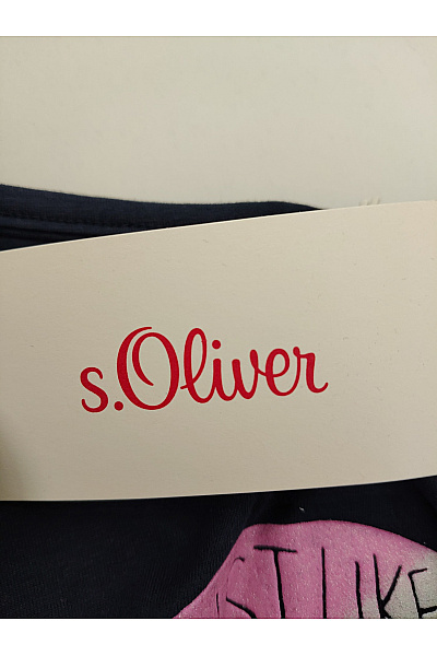 S.OLIVER Dívčí bavlněné tričko s nápisem Vel. DE 86 | s.OLIVER | obrázek 6