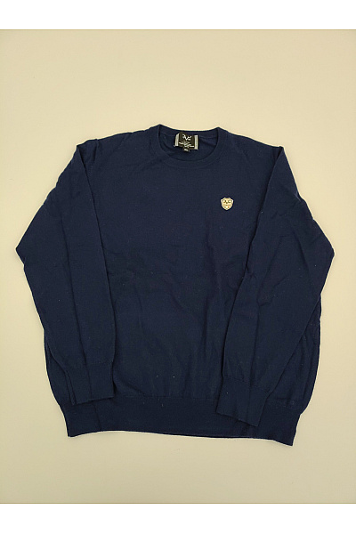 Pánský modrý pletený pulovr basic Vel. XXL | Unimoda | obrázek 2
