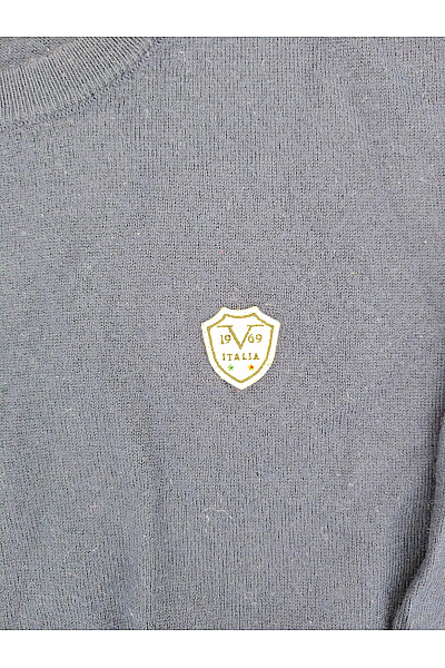 Pánský modrý pletený pulovr basic Vel. XXL | Unimoda | obrázek 5