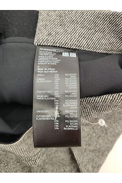 Šedá vlněná pouzdrová sukně ke kolenům business Vel. XS | Unimoda | obrázek 6