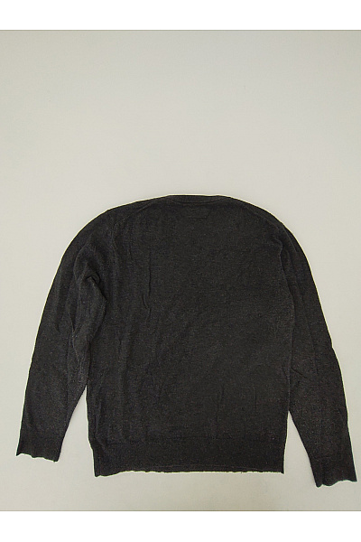 GANT Šedý vlněný pulovr s výstřihem do V basic Velikost M | GANT | obrázek 9