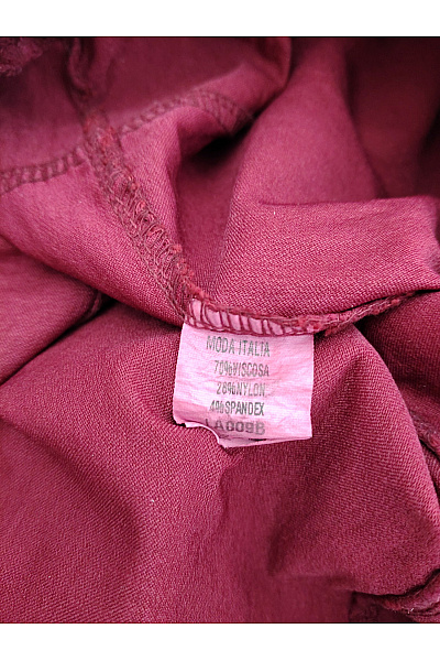 Červené dámské volnočasové kalhoty s kapsami a pružným pasem Vel. M | Unimoda | obrázek 6