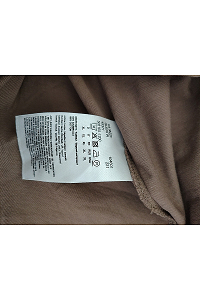 DRYKORN Pánské hnědé bavlněné tričko s krátkým rukávem a hlubokým výstřihem basic Vel. XL | DRYKORN | obrázek 5
