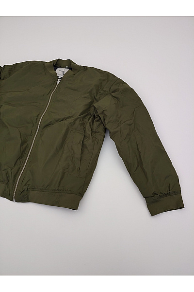 JACK & JONES Pánská khaki bomber bunda se zipem Vel. L | JACK & JONES | obrázek 3