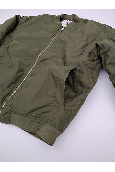 JACK & JONES Pánská khaki bomber bunda se zipem Vel. L | JACK & JONES | obrázek 4