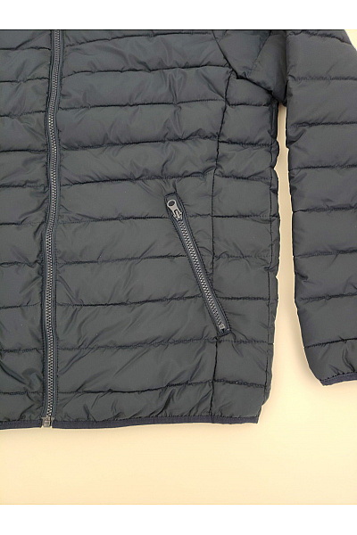 JACK & JONES Pánská modrá prošívaná přechodová bunda se zipem Vel. L | JACK & JONES | obrázek 3