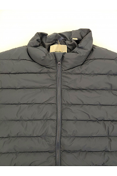 JACK & JONES Pánská modrá prošívaná přechodová bunda se zipem Vel. L | JACK & JONES | obrázek 4