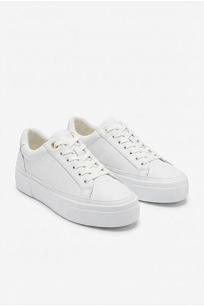 TOMMY HILFIGER Tenisky Platform Vulc Piping Ltr Bílé Vel. EU 38