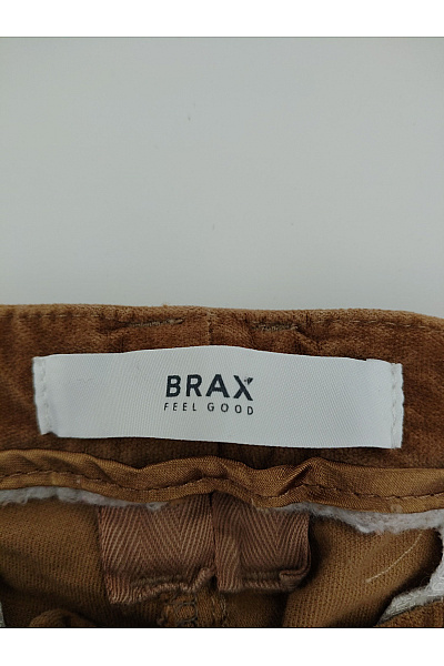 BRAX Pánské hnědé manšestrové kalhoty chino Velikost XL | BRAX | obrázek 7
