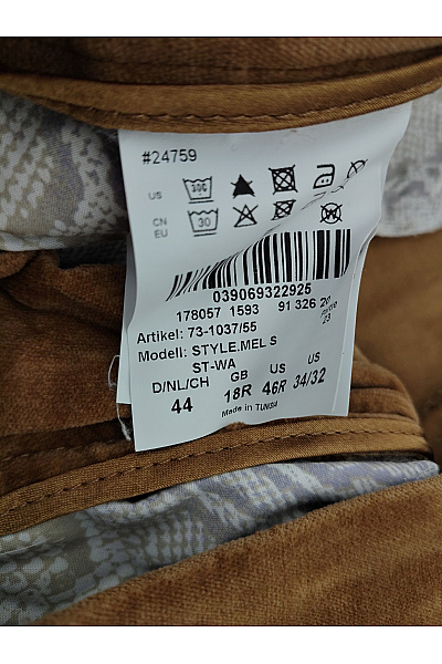 BRAX Pánské hnědé manšestrové kalhoty chino Velikost XL | BRAX | obrázek 8