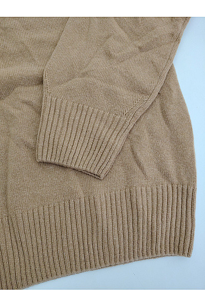 LACOSTE Hnědý vlněný pletený pulovr basic Vel. US Xl | LACOSTE | obrázek 3