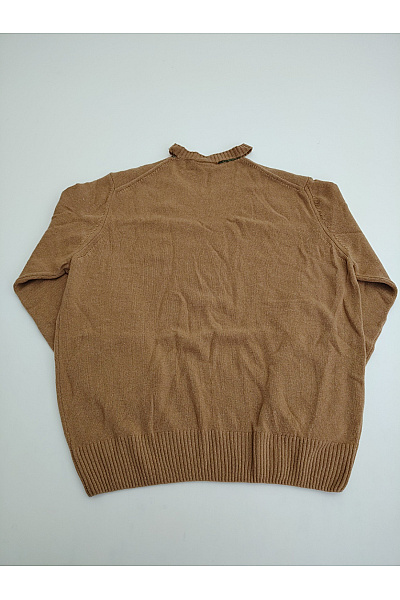 LACOSTE Hnědý vlněný pletený pulovr basic Vel. US Xl | LACOSTE | obrázek 6