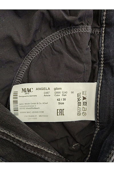MAC Dámské černé džíny s kamínky rovné Vel. EU 42 / 30 | MAC | obrázek 6