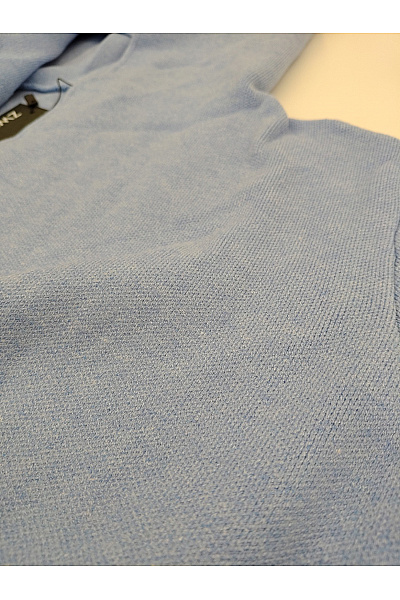 Zwillingsherz Modrý pletený kardigan s kapucí dlouhý Vel. L/XL | Zwillingsherz | obrázek 8