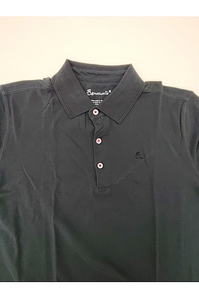 Ramatuelle Pánské černé bavlněné polo tričko s krátkým rukávem Velikost 2XL | ramatuelle | obrázek 5