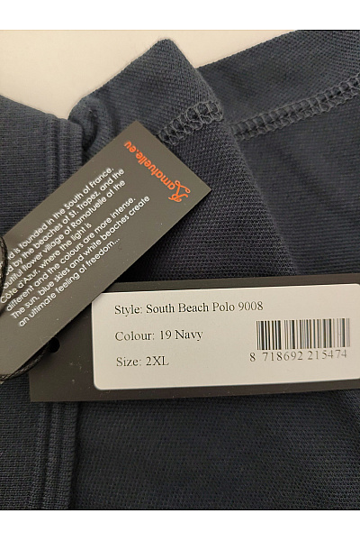 Ramatuelle Pánské černé bavlněné polo tričko s krátkým rukávem Velikost 2XL | ramatuelle | obrázek 8
