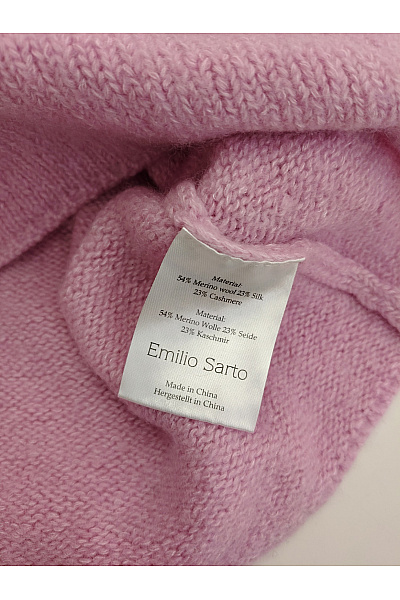 Emilio Sarto Dívčí vlněný svetr oversized růžový | Emilio Sarto | obrázek 6
