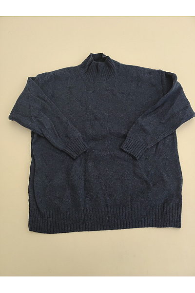 Weekday Dámský vlněný oversized pulovr se stojáčkem modrý Velikost XS | Weekday | obrázek 2